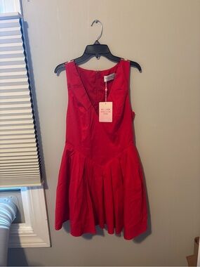 Hello Molly Red Sleeveless Mini Dress